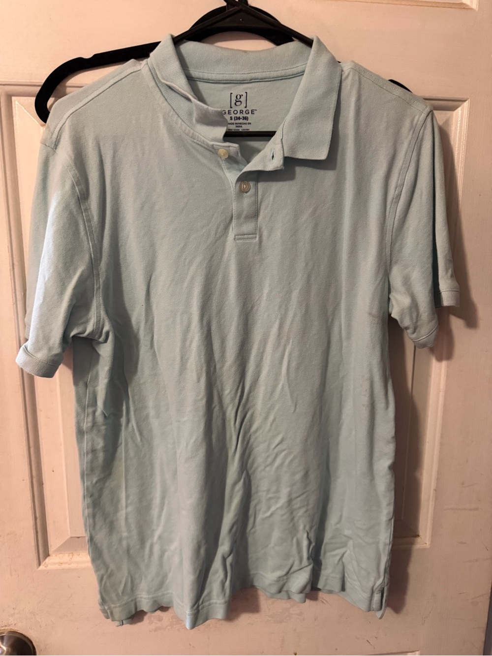 George Men's Pale Blue Polo Shirt